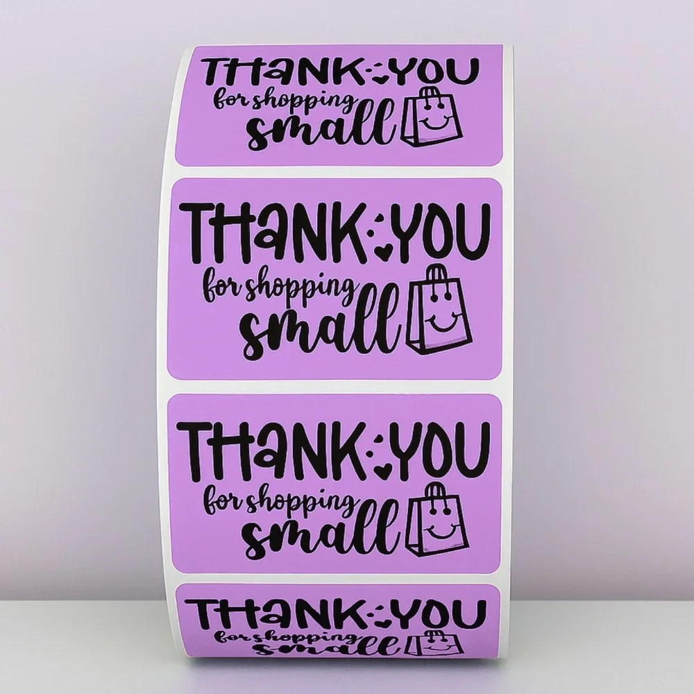 Thank You for Shopping Small Stickers Packaging Labels for Small Business Order - Picture 5 of 11